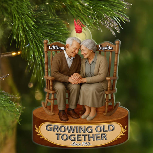 Our First Chirstmast Ornament - Personalized Acrylic Ornament - Custom Name And Year