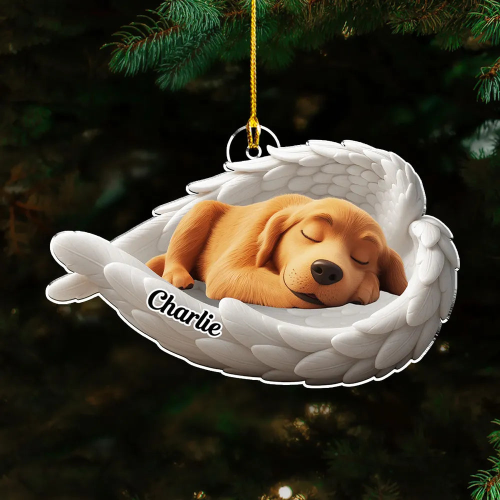 The Wings Of My Dog - Personalized Custom Acrylic Ornament