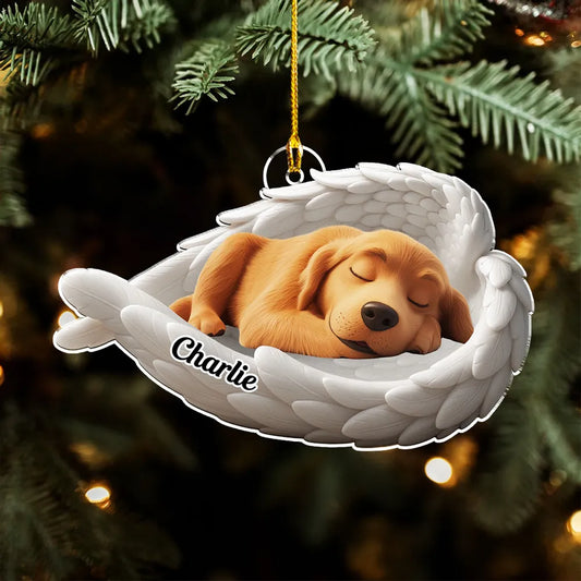 The Wings Of My Dog - Personalized Custom Acrylic Ornament