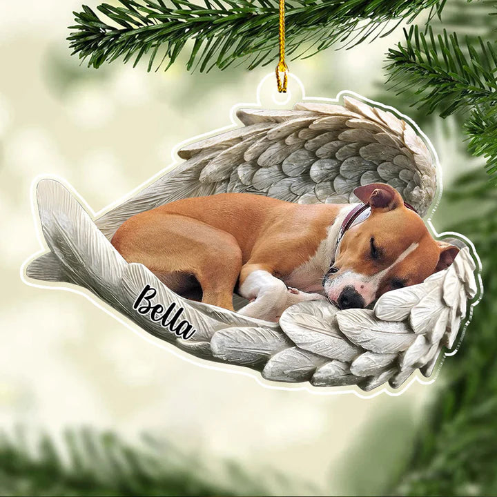 In Angel Wings - Personalized Custom Acrylic Ornament