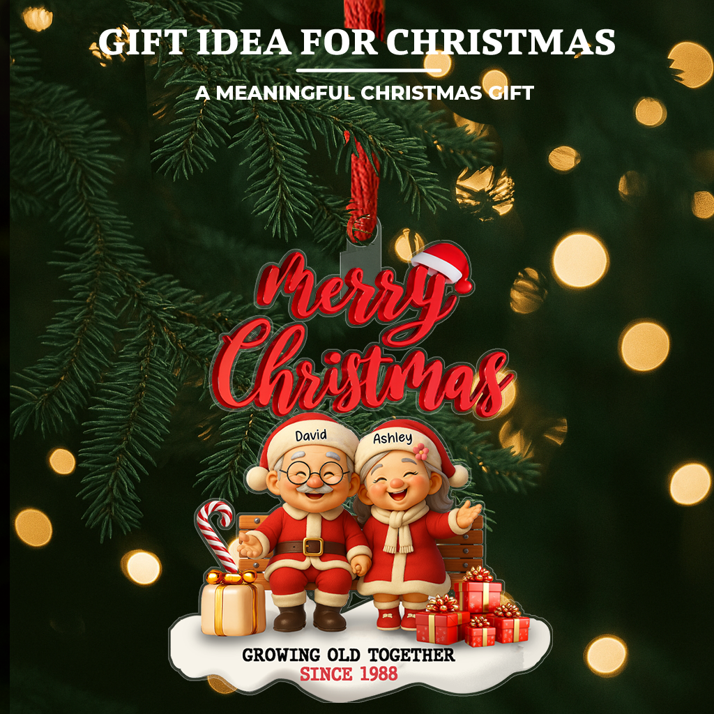 Personalized Christmas Ornament – Growing Old Together