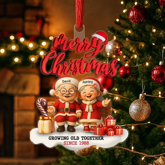 Personalized Christmas Ornament – Growing Old Together