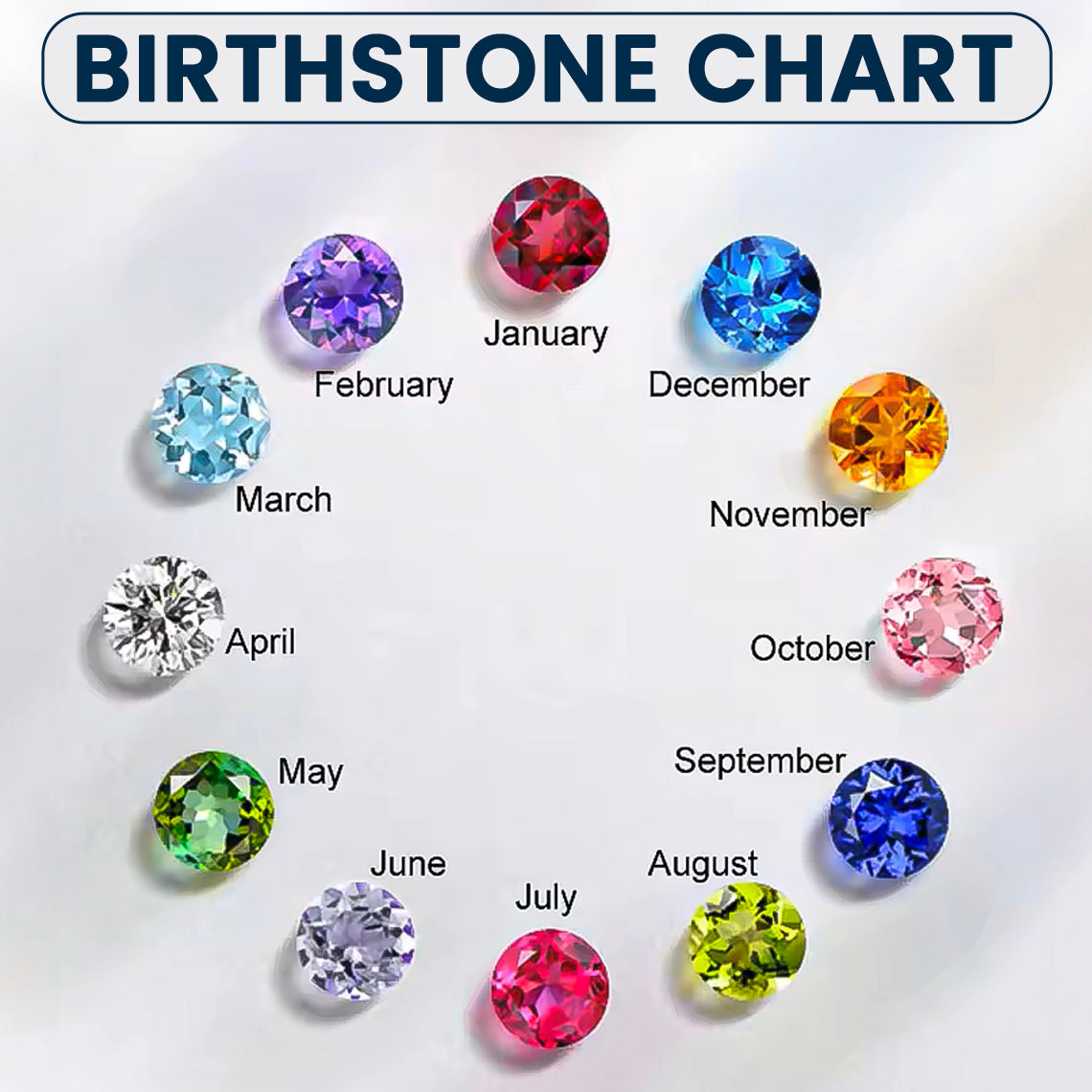 Mother's Day Gift Engraved Names - Personalized Circle Pendant With Birthstone Beads Necklace