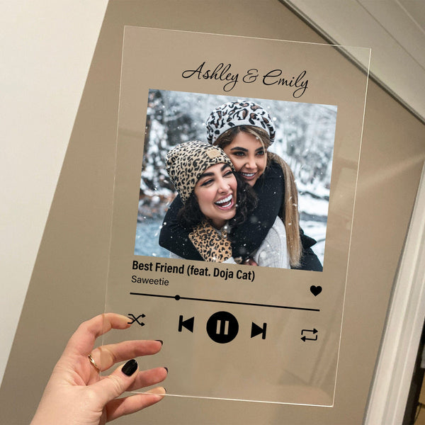 Custom Acrylic Song Plaque Couples Gift Personalized Anniversary Valentine Photo Acrylic Plaque