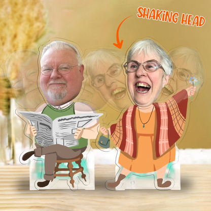 Still Nodding for Each Other – Funny Bobblehead Standee