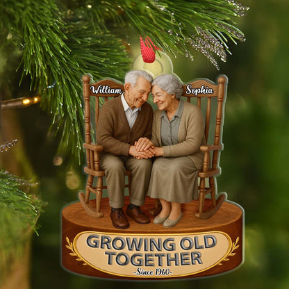 Our First Chirstmast Ornament - Personalized Acrylic Ornament - Custom Name And Year