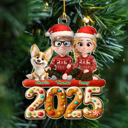 We And Our Dog Version 3 - Personalized Custom Acrylic Ornament