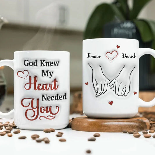 My Heart Needs You - Personalized Custom 3D Effect Mug