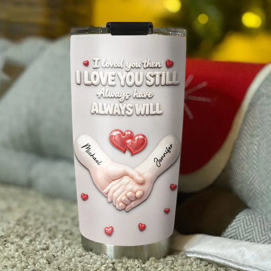 Forever Holding Hands - Personalized Custom 3D Effect Tumbler