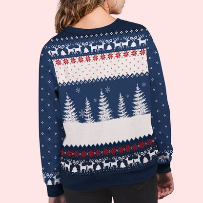 The Elf Family - Personalized Custom All-Over-Print Sweatshirt