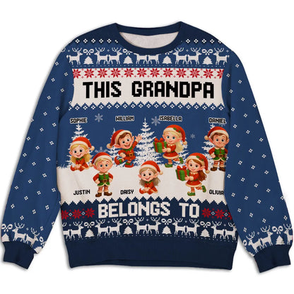 The Elf Family - Personalized Custom All-Over-Print Sweatshirt