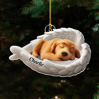 The Wings Of My Dog - Personalized Custom Acrylic Ornament
