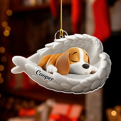 The Wings Of My Dog - Personalized Custom Acrylic Ornament