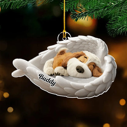 The Wings Of My Dog - Personalized Custom Acrylic Ornament