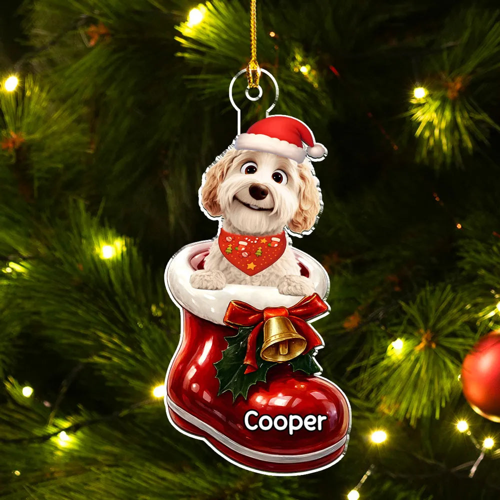 Here In Your Shoes - Personalized Custom 3D Effect Acrylic Ornament