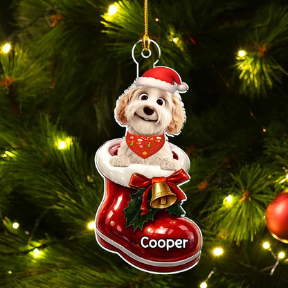 Here In Your Shoes - Personalized Custom 3D Effect Acrylic Ornament