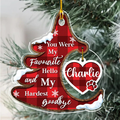 Pet Christmas - Personalized Custom Acrylic Ornament