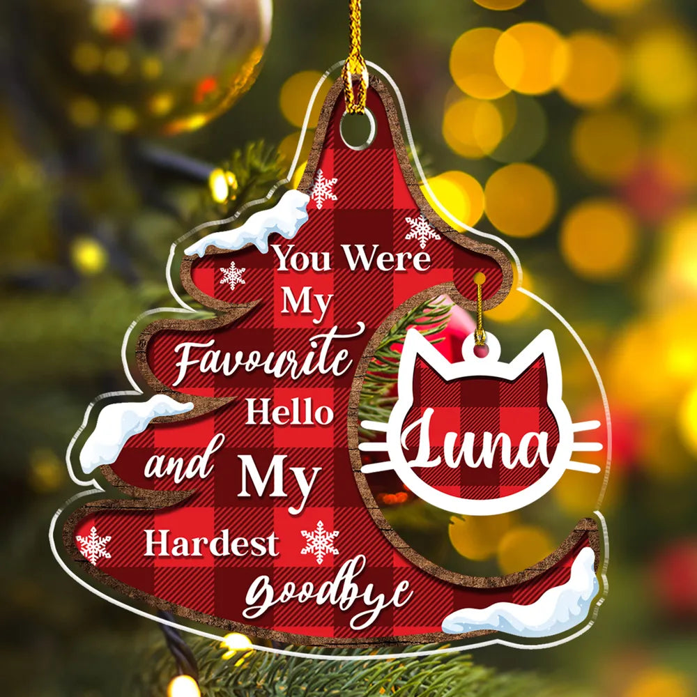 Pet Christmas - Personalized Custom Acrylic Ornament