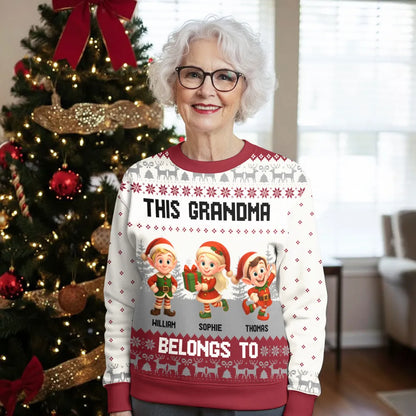 The Elf Family - Personalized Custom All-Over-Print Sweatshirt