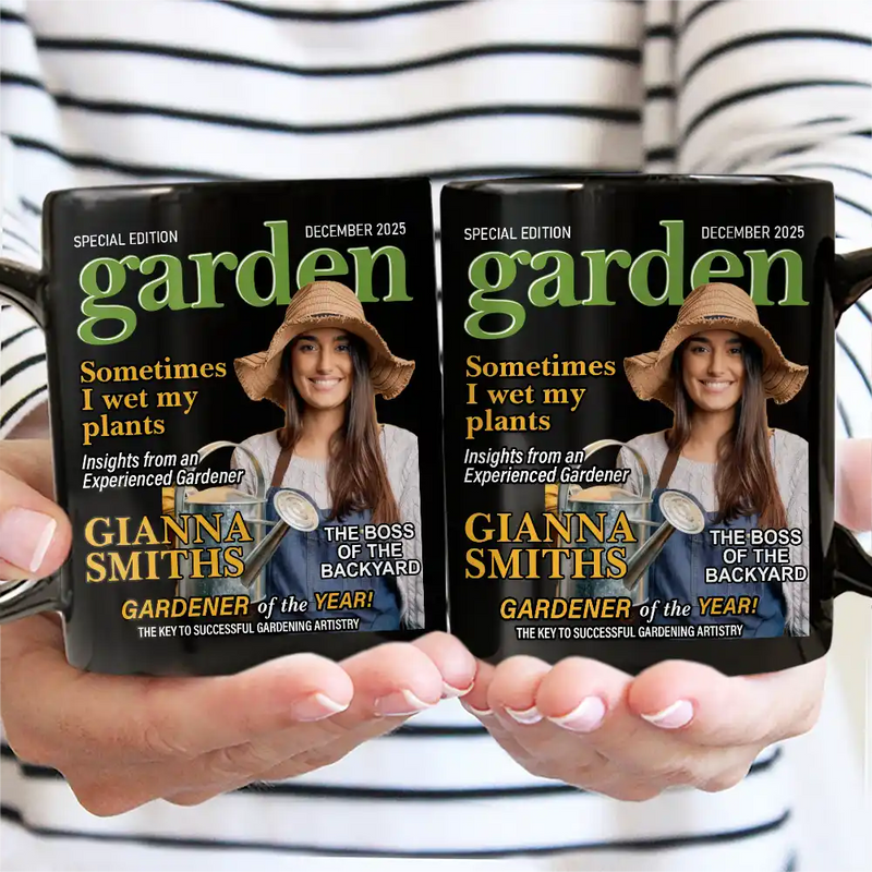 Custom Photo Garden Magazine - Personalized Mug
