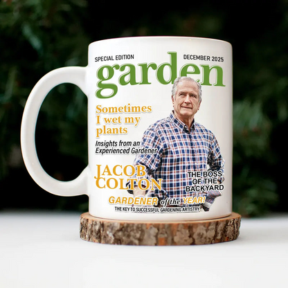 Custom Photo Garden Magazine - Personalized Mug