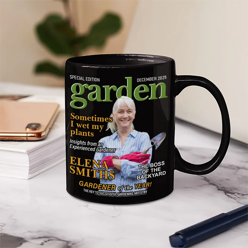 Custom Photo Garden Magazine - Personalized Mug