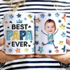 Custom 3D Effect Mug – Personalized "Best Pops Ever" Coffee Cup with Name & Photo – Unique Gift for Dad, Grandpa, Papa on Father’s Day, Birthday or Christmas