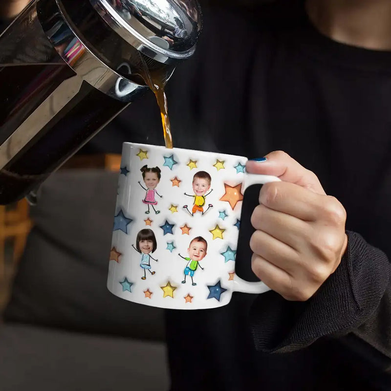 Custom 3D Effect Mug – Personalized "Best Pops Ever" Coffee Cup with Name & Photo – Unique Gift for Dad, Grandpa, Papa on Father’s Day, Birthday or Christmas