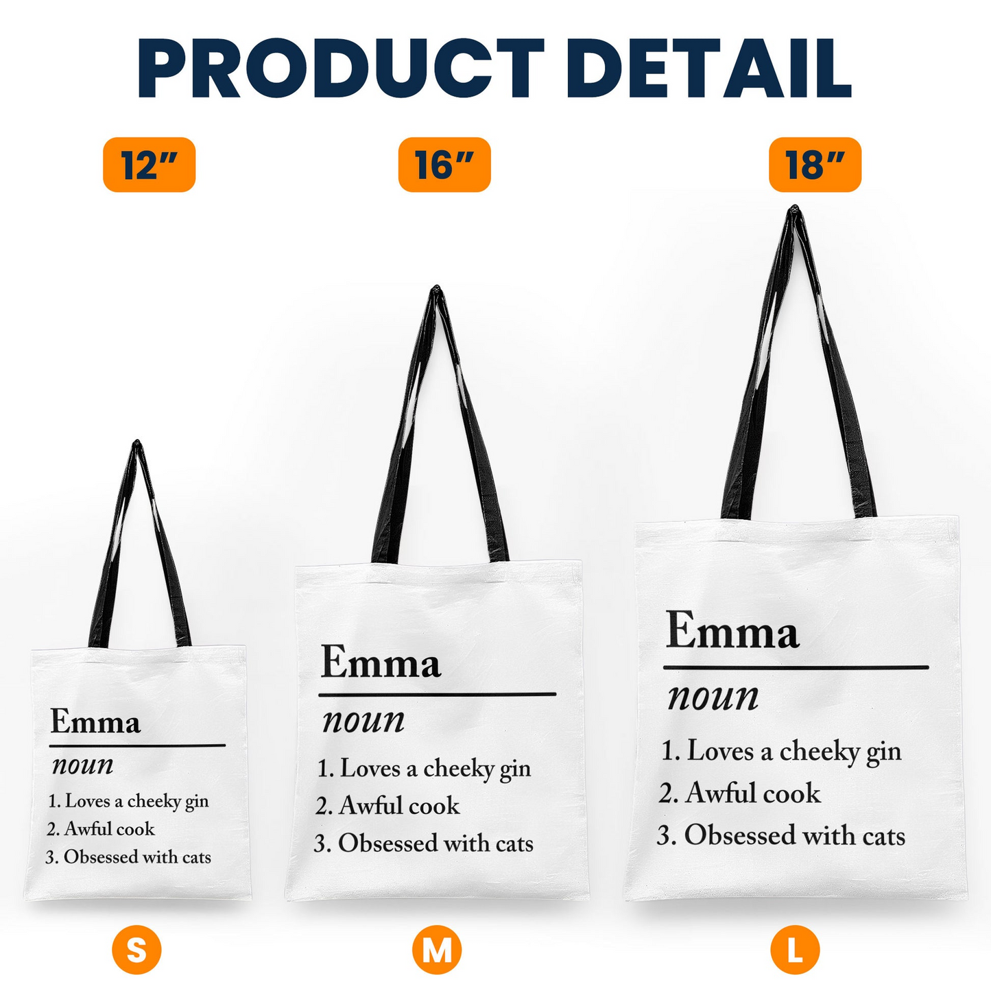 Funny Definitions Self Gift - Personalized Tote Bag