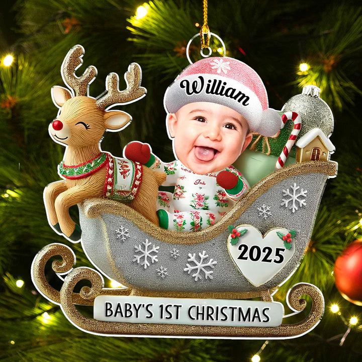 Magical First Christmas - Personalized Custom Acrylic Ornament