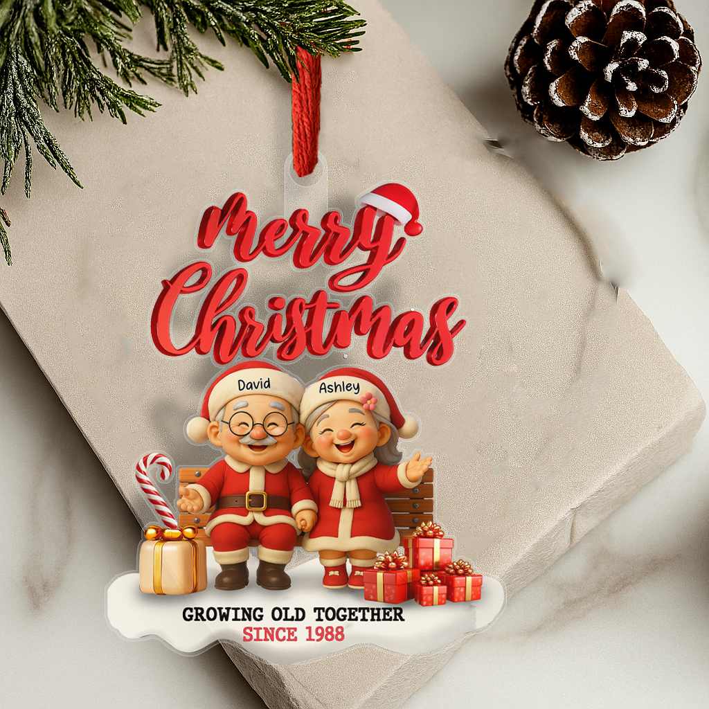 Personalized Christmas Ornament – Growing Old Together
