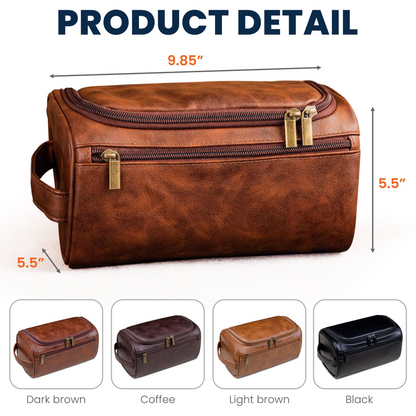 #AllRacksMatter - Personalized Leather Toiletry Bag