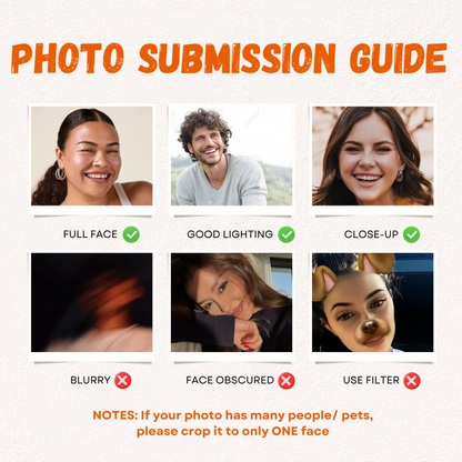 Custom Shaped Photo Pillow – Personalized Funny Face Gift for Mom, Wife, or Grandma