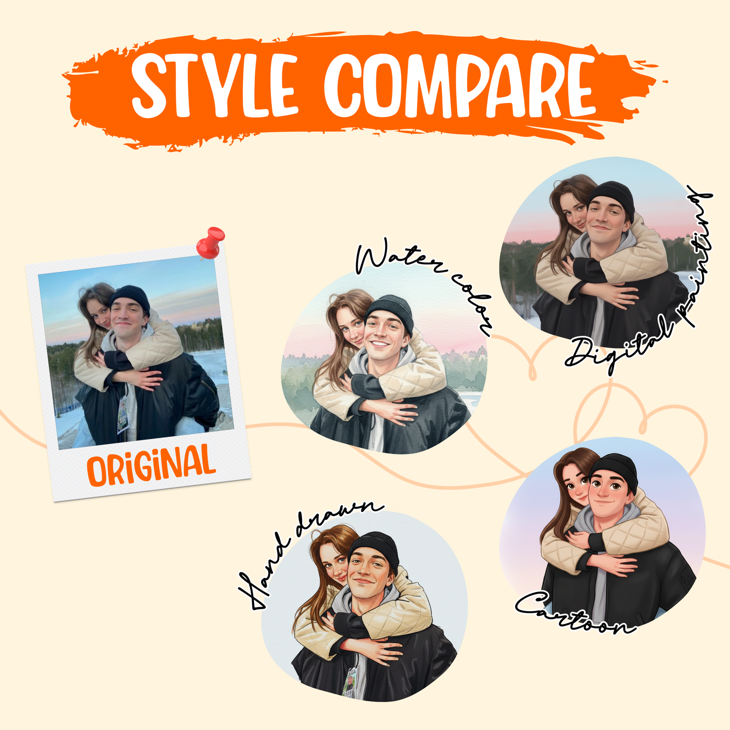 Personalized Warm & Artistic Watercolor Portrait Pottery Mug – Meaningful Gift for Couples & Family