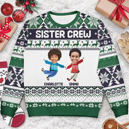 Custom Photo Cousin Crew Family - Personalized Unisex Ugly Sweater