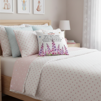 Personalized To My Sweetie Pillow - Birth Month Flower Gift For Granddaughter, Daughter