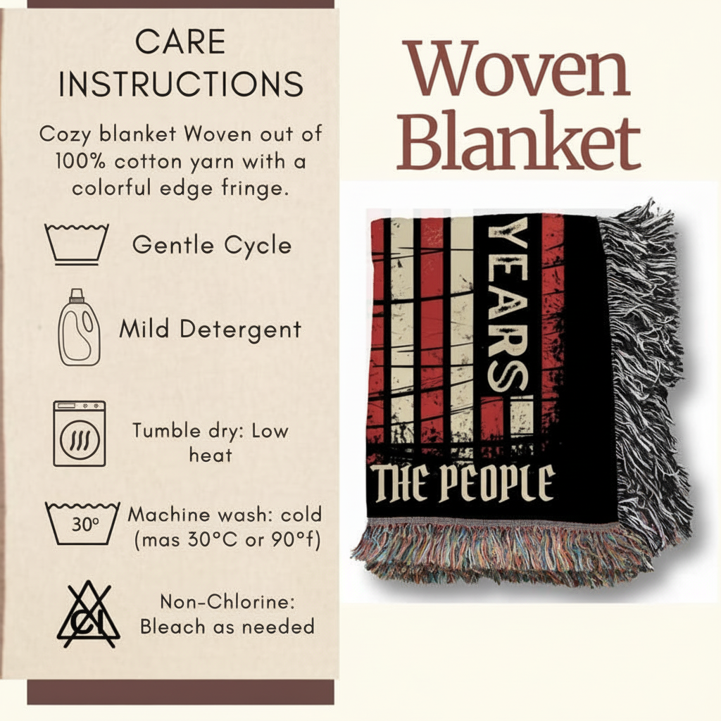 250 Years American Flag Blanket, 1776 to 2026 We The People Woven Throw, America 250 Semiquincentennial July 4th Blanket American Flag
