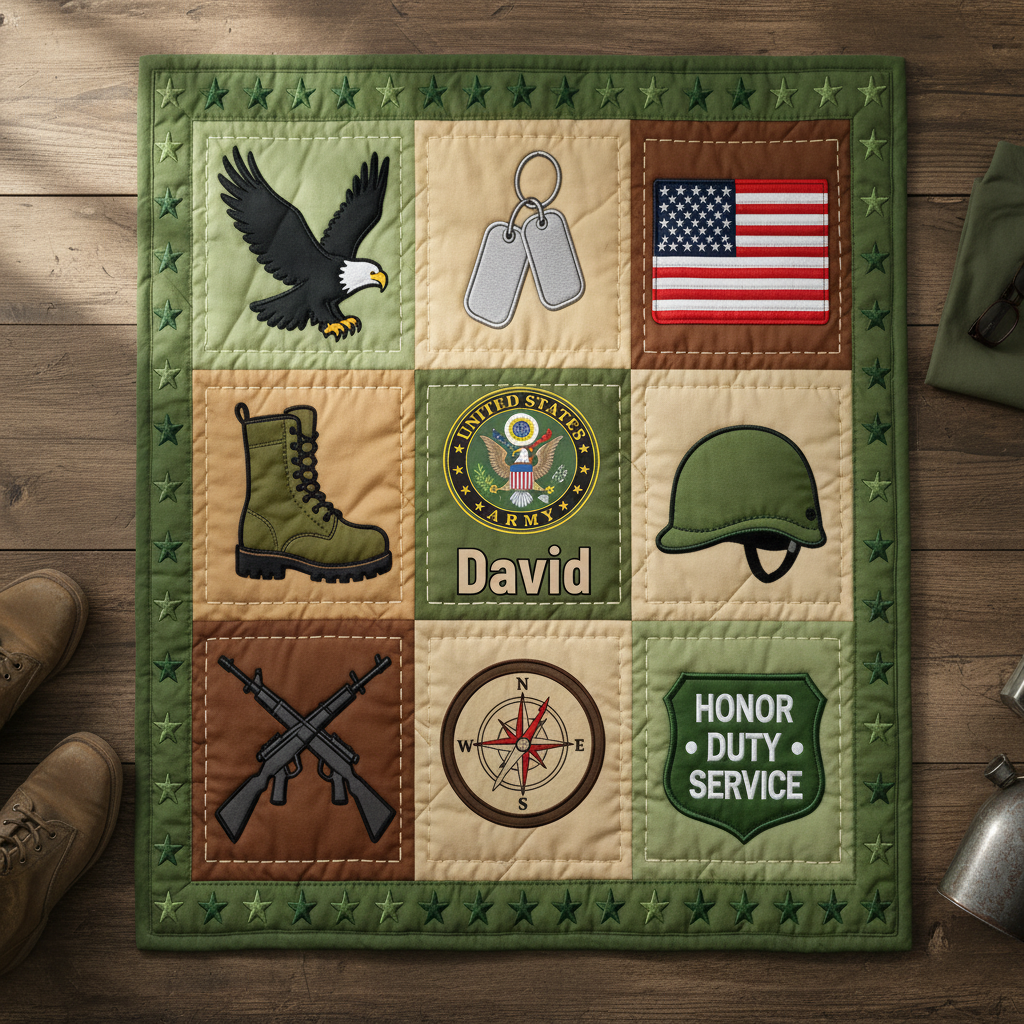 Custom 250 Years Of Honor Blanket – Personalized Branch and Name – Gift For Veteran