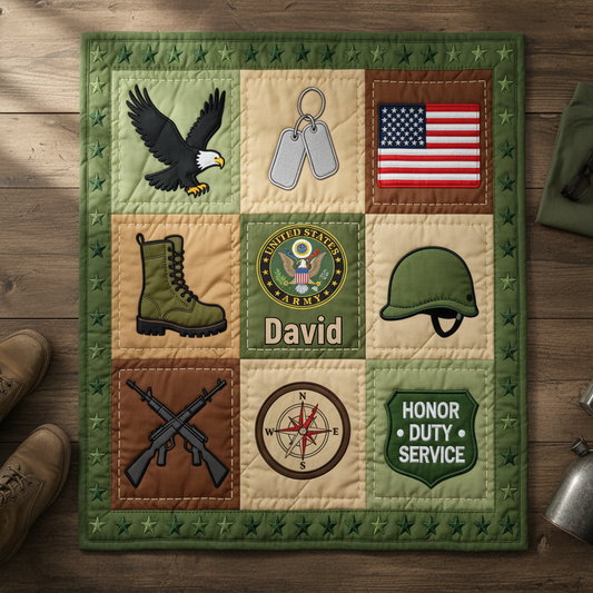 Custom 250 Years Of Honor Blanket – Personalized Branch and Name – Gift For Veteran