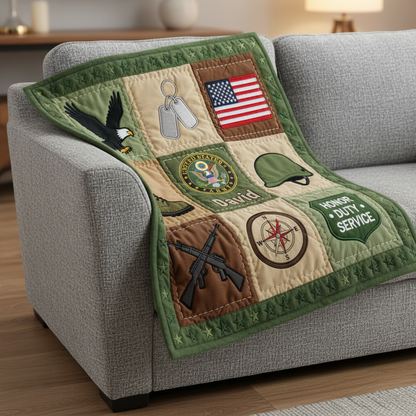Custom 250 Years Of Honor Blanket – Personalized Branch and Name – Gift For Veteran