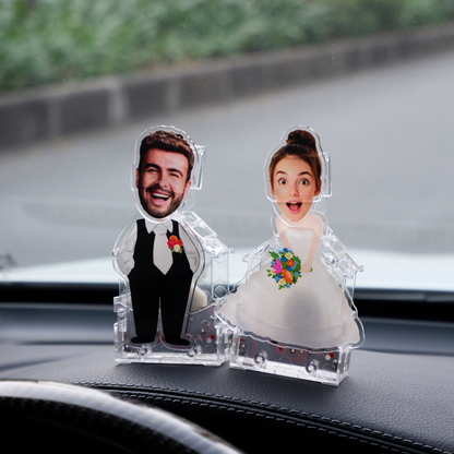 Custom Cartoon Bobblehead Standee – Funny Acrylic Gift for Couples