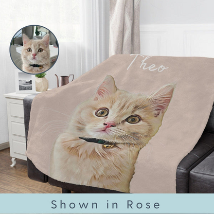 Custom Your Dog Cat Photo Pet Blanket - Personalize Gift For Dog/Cat Lovers