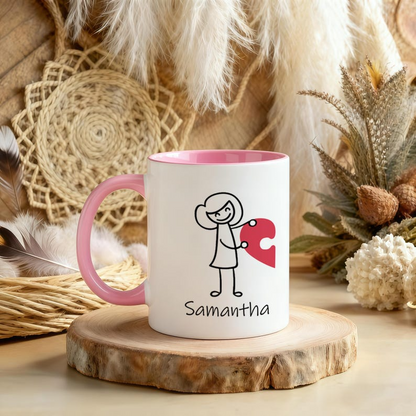 Personalized Couple Coffee Mugs – Romantic & Funny Custom Gift for Boyfriend or Girlfriend