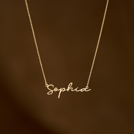 Personalized Dainty Minimalist Name Necklace – Elegant Jewelry Gift For Girlfriend, Wife